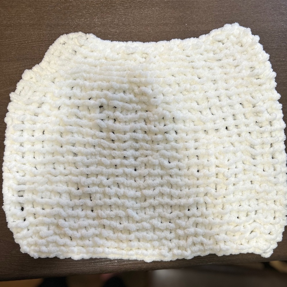 Knitted dish cloth